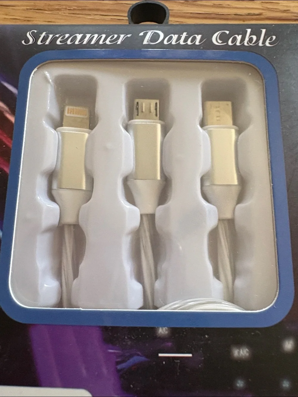 3-in-1 Data Light Cable  NIB